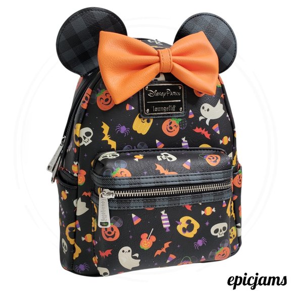 Loungefly Disney Parks 2021 Minnie Mouse Halloween Mini Backpack - Picture 2 of 9